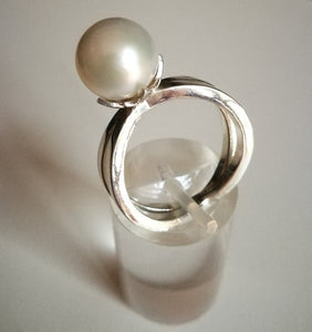 Anello con perla